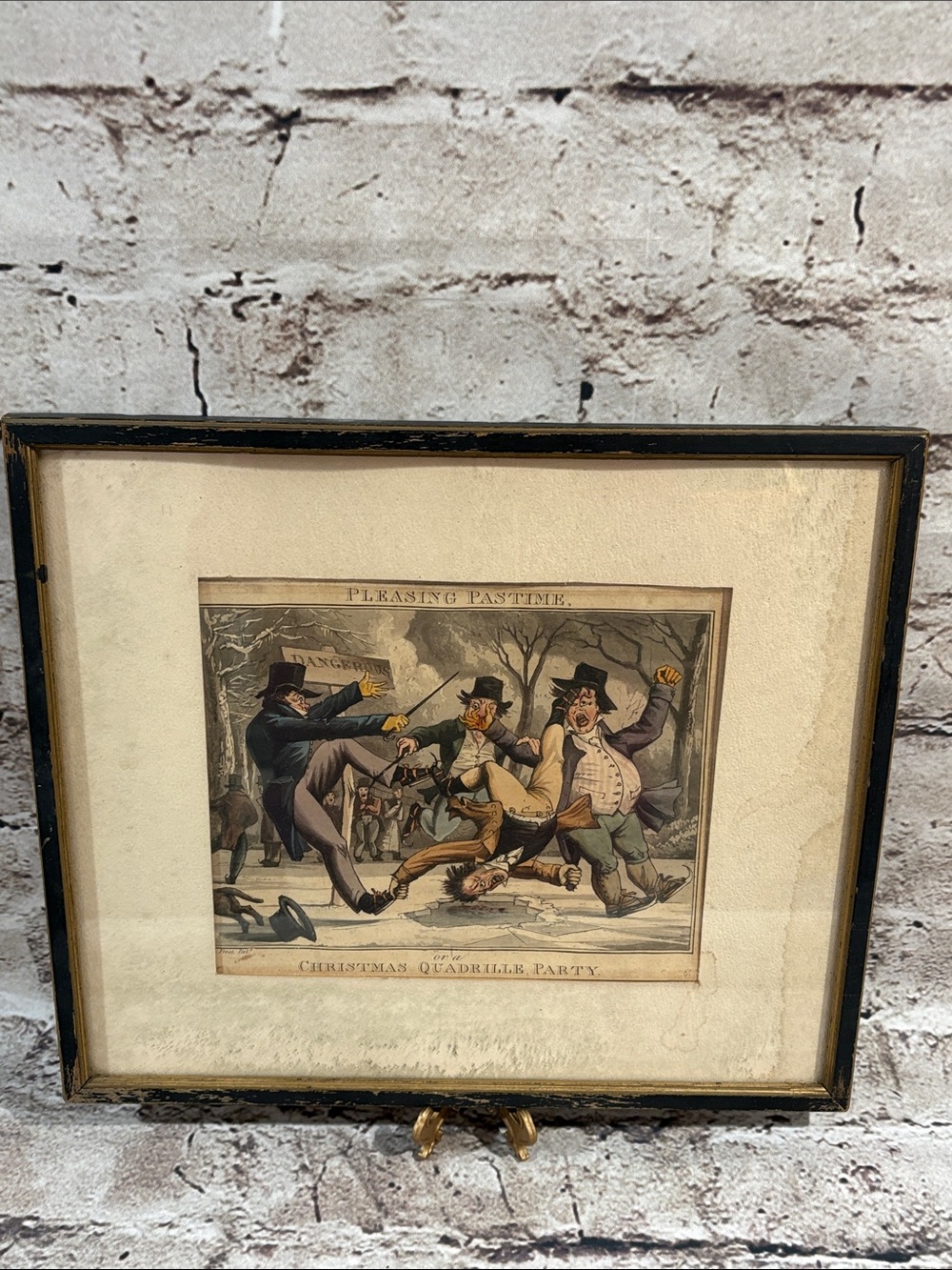 VTG 1800s- piece titled "PLEASING PASTIME, or a CHRISTMAS QUADRILLE PARTY
